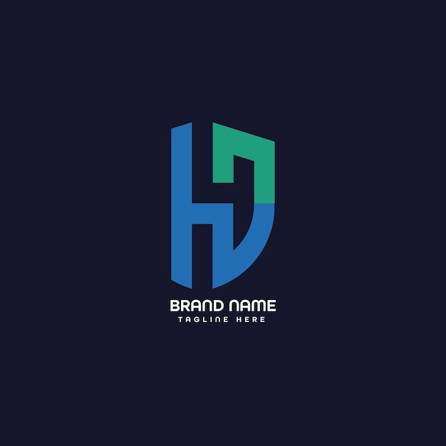 Vettore logo lettera hd