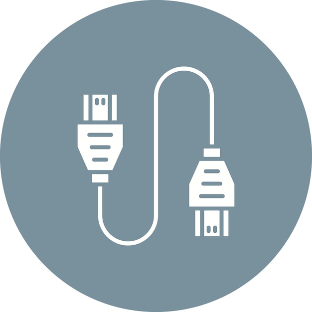 Hdmi Cable icon vector image Can be used for Computer and Hardware