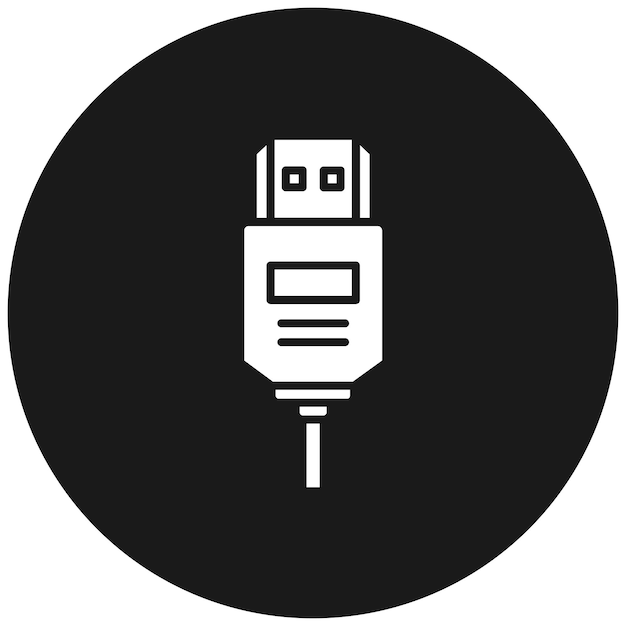 Hdmi 케이블 터 아이콘은 컴퓨터 및 하드웨어 아이콘 세트에 사용할 수 있습니다