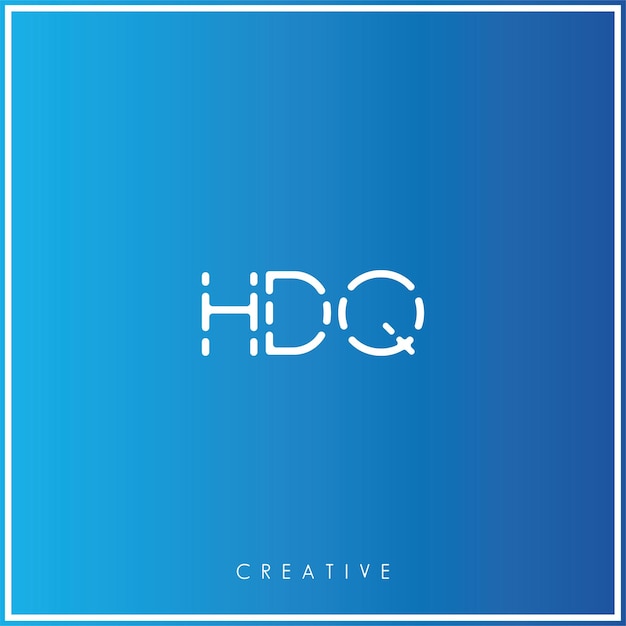 HDQ Premium Vector Latter Logo Design Creative Logo Vector Illustration logo Creative Monogram