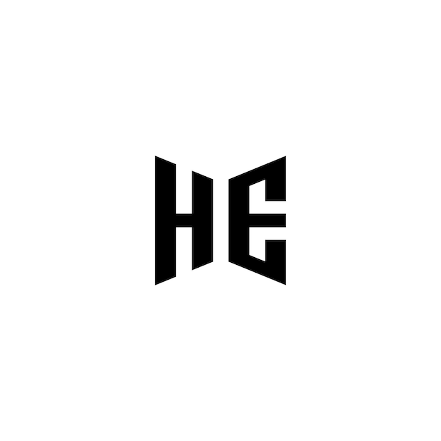 He logo vector