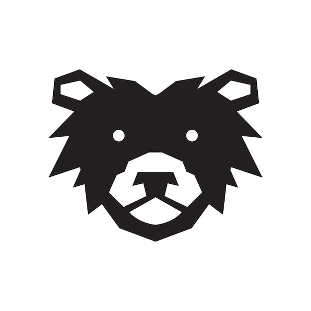 Head bear wet logo design vector graphic symbol icon illustration creative idea