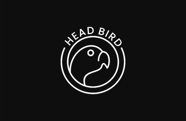 Head bird Logo Template vector illustration design
