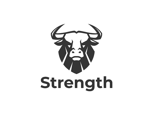 head bull logo vector icon illustration logo template