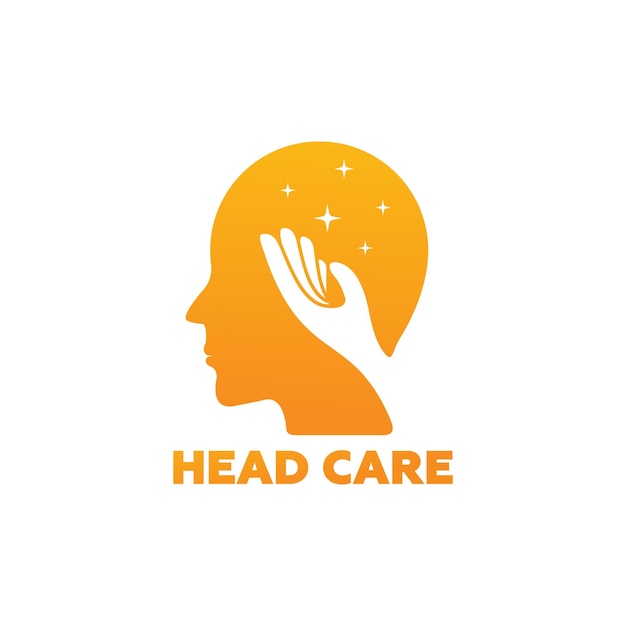 Head Care Logo Template Design Vector, Emblem, Design Concept, Creative Symbol, Icon