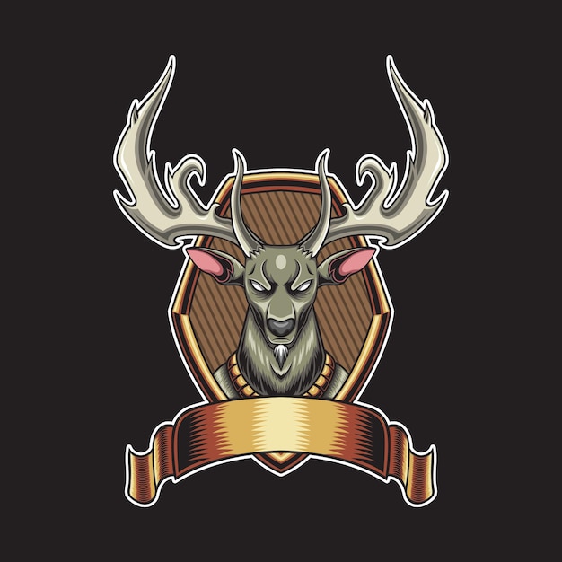 Head of deer vector illustration