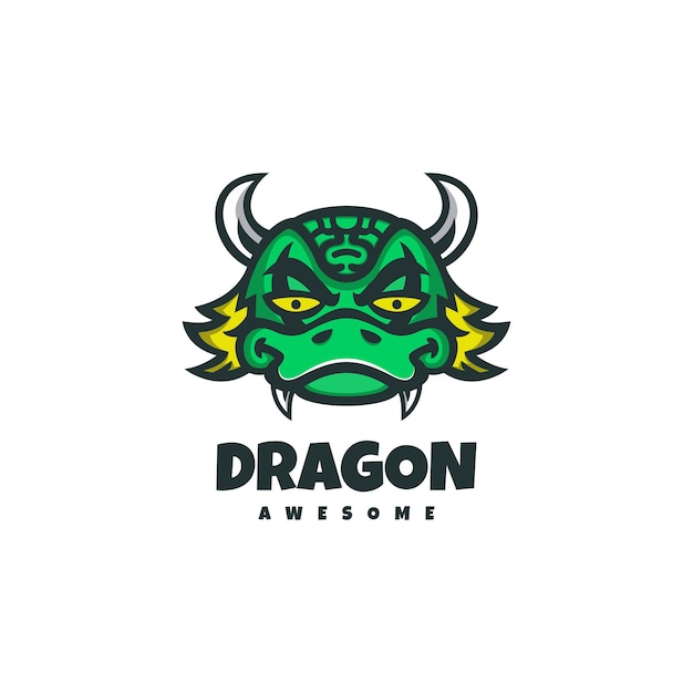 Логотип головы дракона