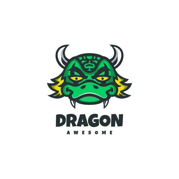 Head dragon logo