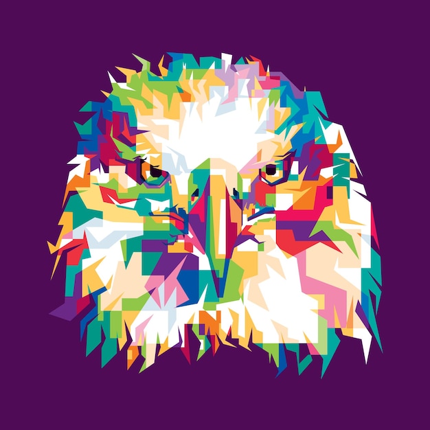 Head Eagle Pop Art Illustration