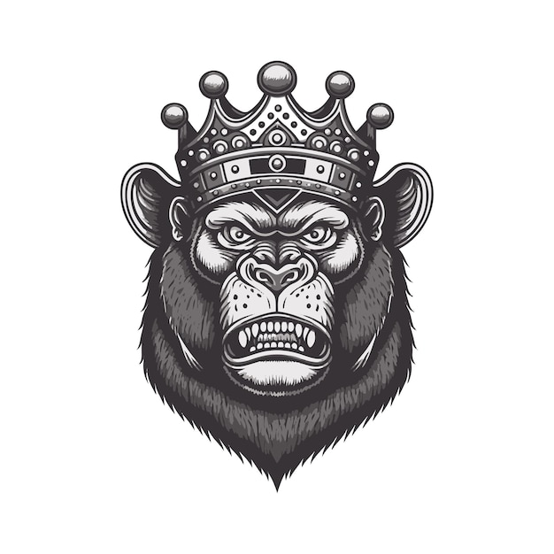 Head of the gorilla king