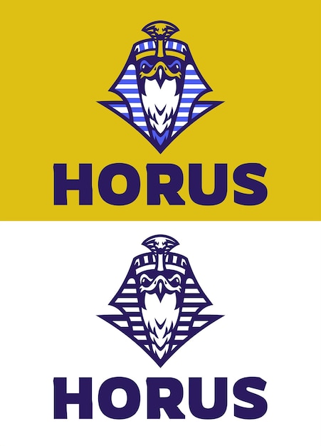 Head of Horus Egyptian God Logo