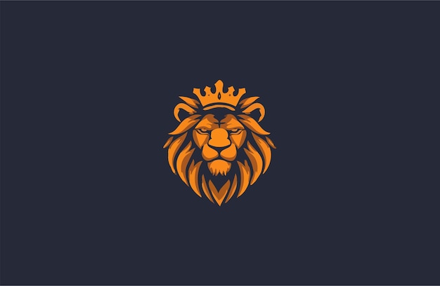 Вектор Иллюстрация дизайна вектора короны головы льва