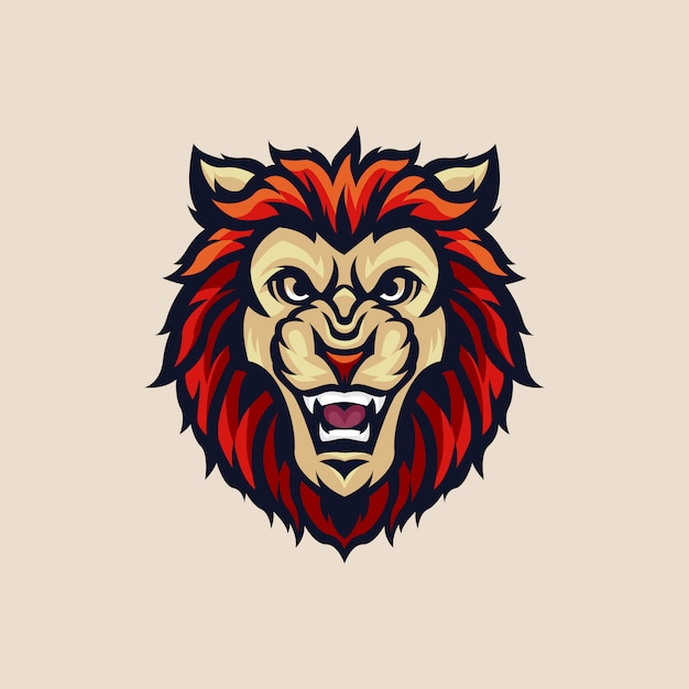 Head lion illustration