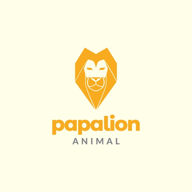 Head lion with mane polygon logo design vector graphic symbol icon illustration creative idea