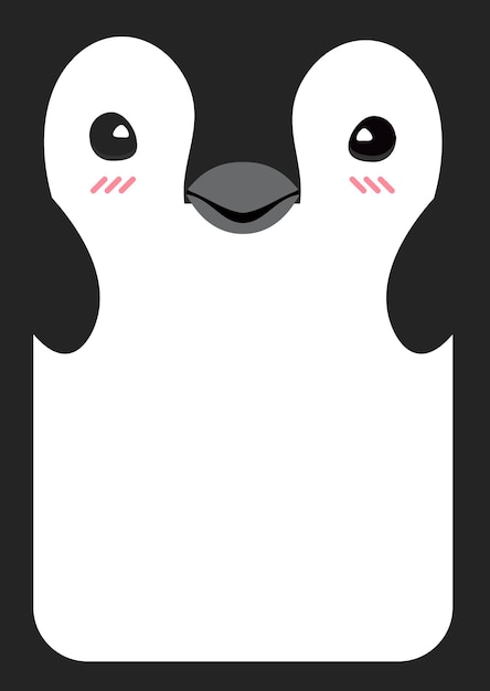 Head Penguin memo greeting card