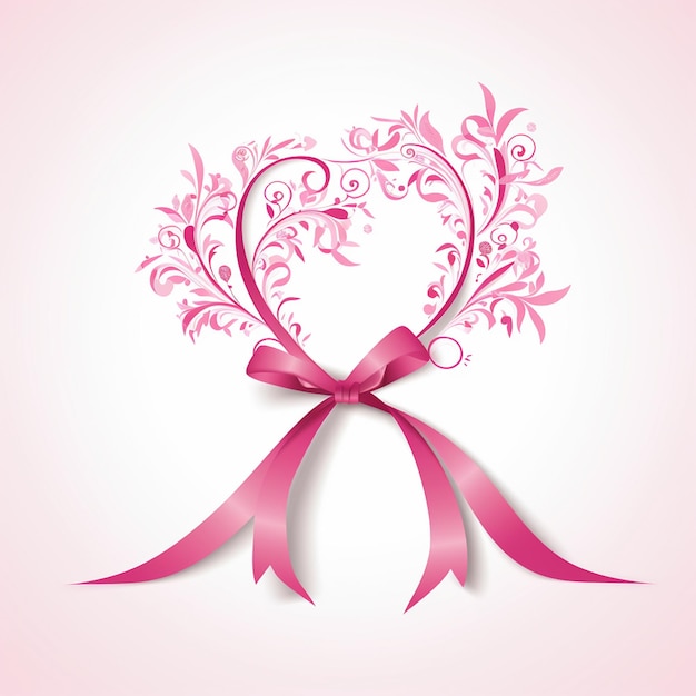 Vector head ribbon amazon ribbon pink ribbon organization cancer panera cancer bagels modern