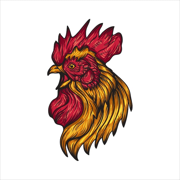 head rooster logo