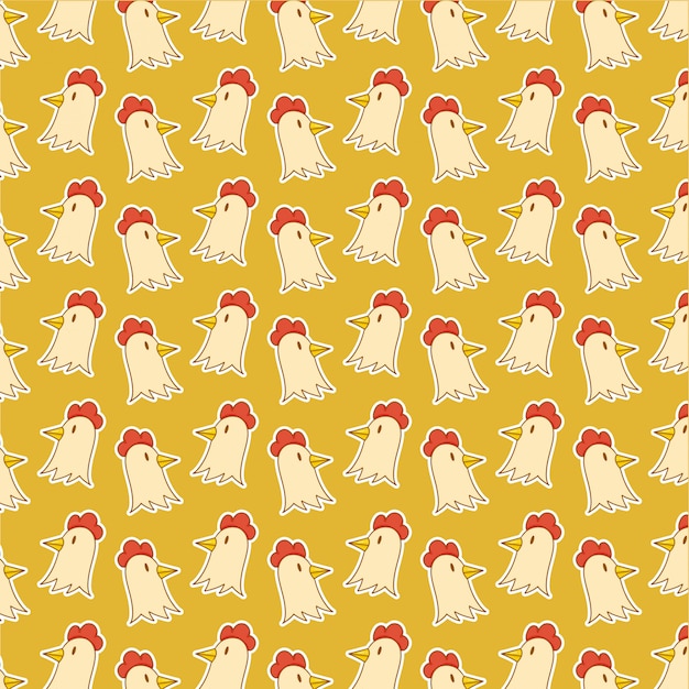 Head of rooster pattern