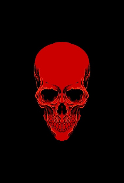 Head skull vector illustration