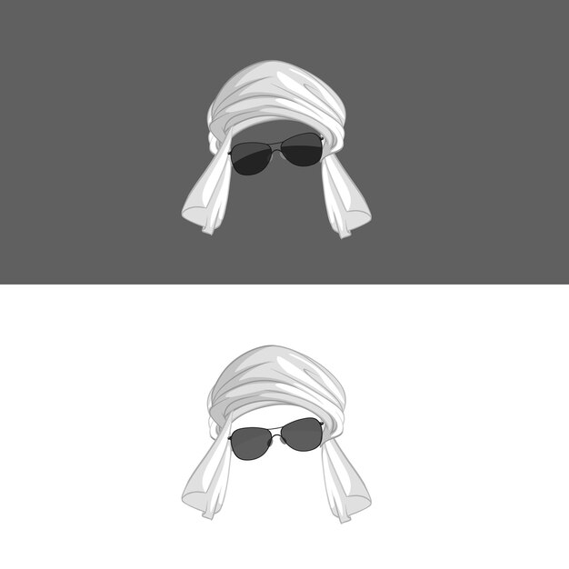 Вектор Дизайн логотипа head turban vector