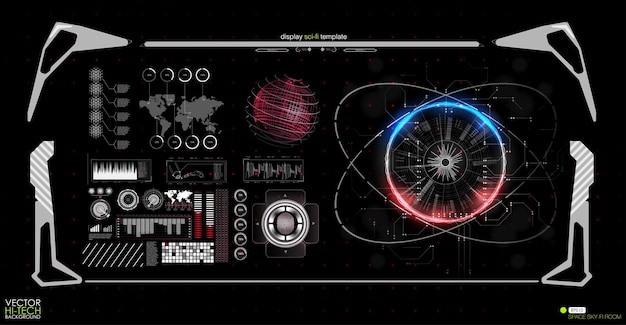 Head-up display-elementen voor het web en de app virtuele technologie