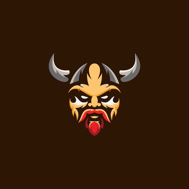 Logo head viking