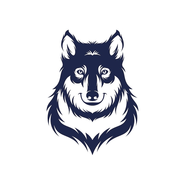 Head Wolf vector illustration design Head Wolf logo design Template