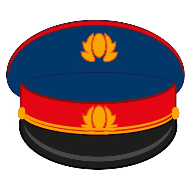 Headdress of the employee to police bodies service cap