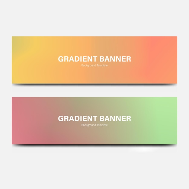 Vector header banner abstract gradient background