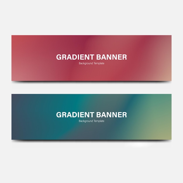 Vector header banner abstract gradient background