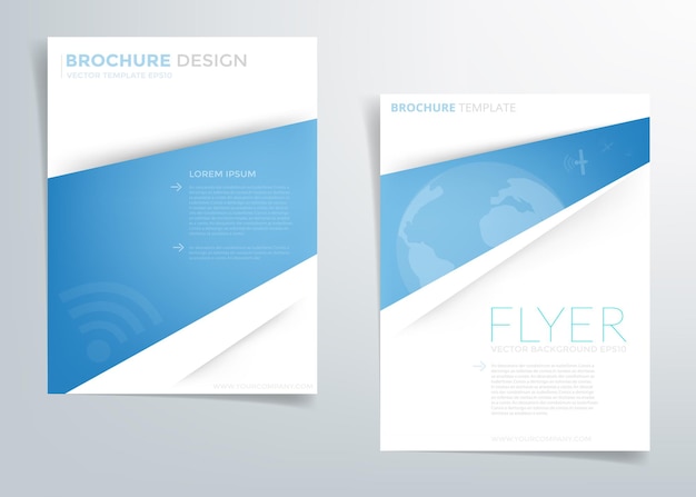 Header flyer background for brochure design