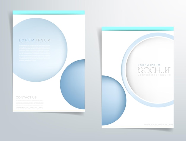 Header flyer business brochure vector graphic with space for text and message design