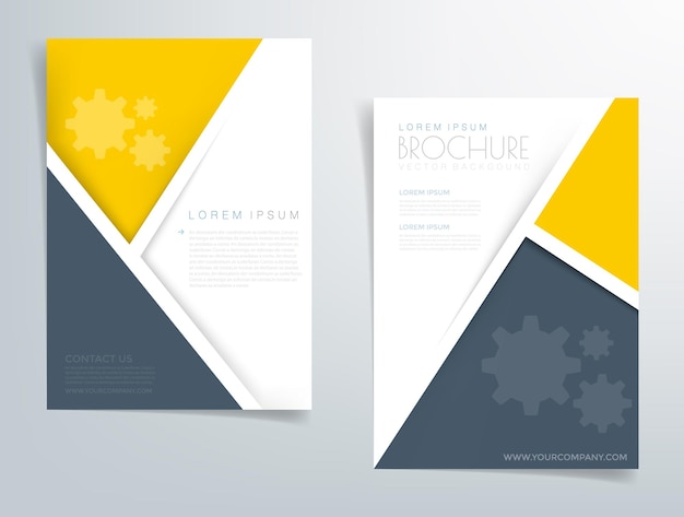 Header flyer business brochure vector graphic with space for text and message design