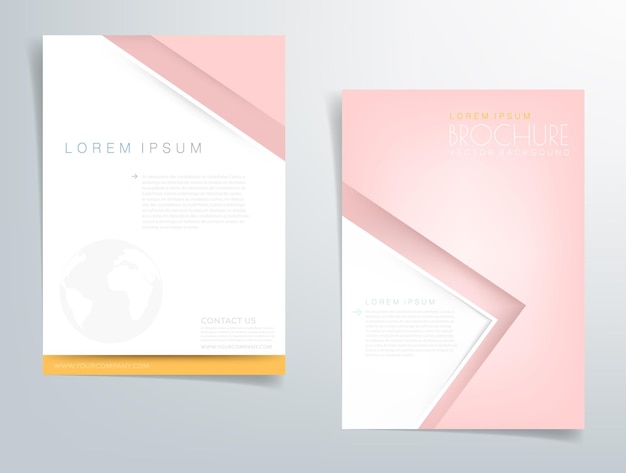 Header flyer business brochure vector graphic with space for text and message design