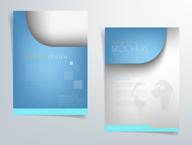 Header flyer zakelijke brochure vectorafbeelding met ruimte voor tekst en berichtontwerp