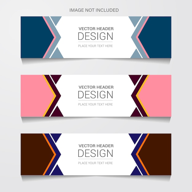 header modern banner web template vector illustration