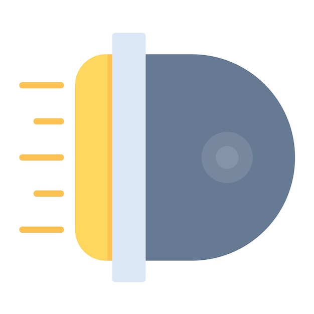 Headlight Vector Illustration Style