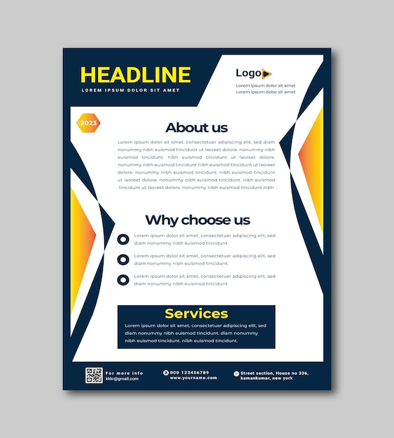 Headline Flyer design template