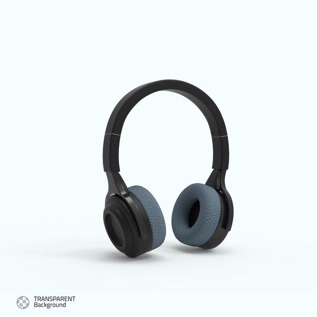 headphone icon isolated 3d render illustration