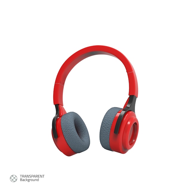 headphone icon isolated 3d render illustration