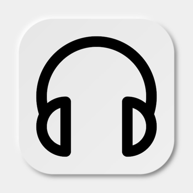 Vector headphone icon