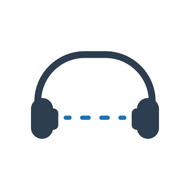 Vector headphone music icon