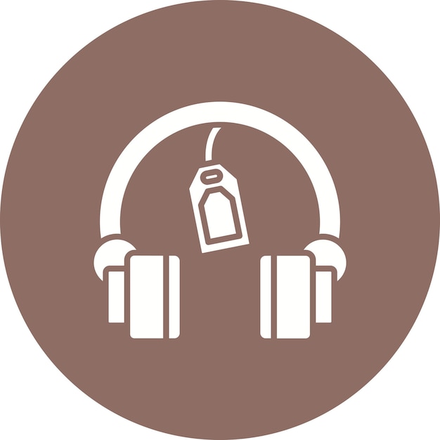 Vector headphone sale icon vector image can be used for shopping friday