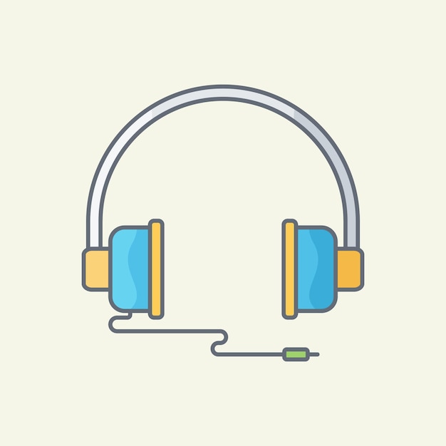 Headphone vector illustration