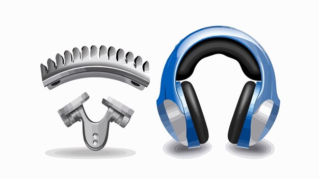 headphones tuning wrench icon with free bonus clip