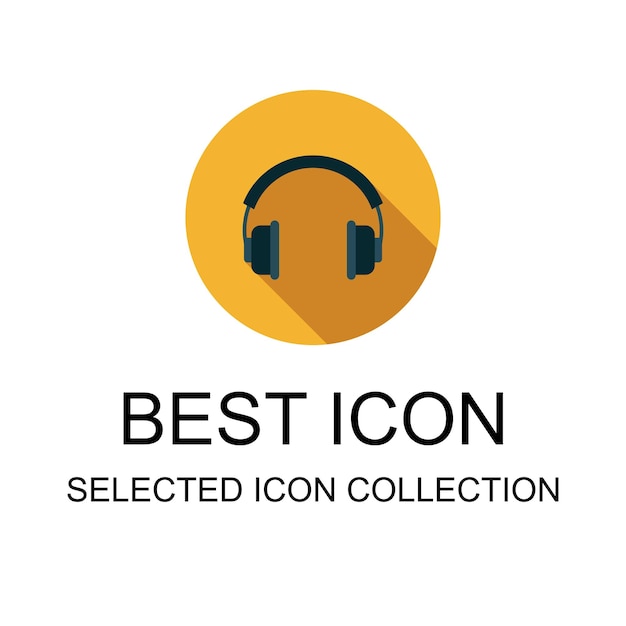 Headset icon collection can be used for digital and print