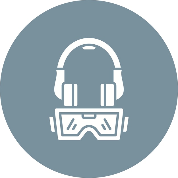 Headset icon vector image Can be used for Virtual Reality