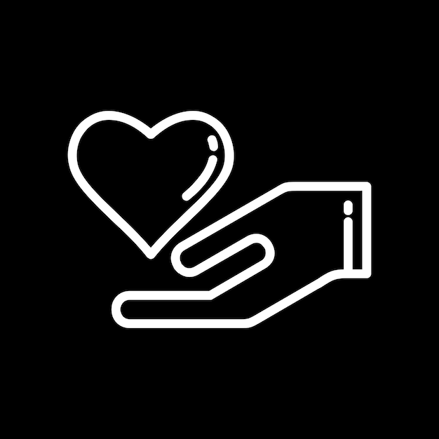 Vector healing hand icon design and symbol art