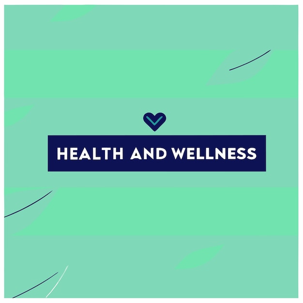 Health and Wellness Logo Vector Art Design voor bedrijfsbranding en bedrijfsidentiteit