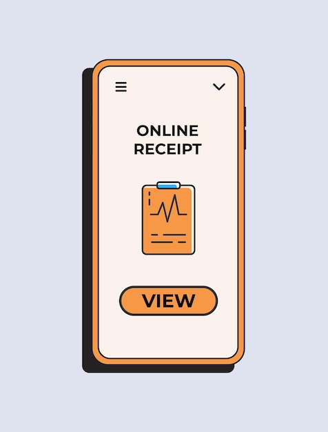 Health app Online receipt in your phone Online tele medicine flat concept Medical consultation Vector illustration